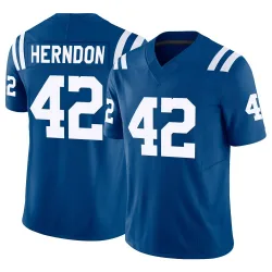 Limited Tre Herndon Men's Indianapolis Colts Royal Vapor F.U.S.E. Jersey - Nike