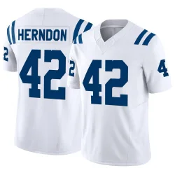 Limited Tre Herndon Men's Indianapolis Colts White Vapor F.U.S.E. Jersey - Nike