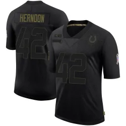 Limited Tre Herndon Youth Indianapolis Colts Black 2020 Salute To Service Jersey - Nike