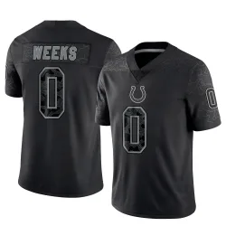 Limited West Weeks Youth Indianapolis Colts Black Reflective Jersey - Nike