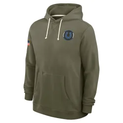 Men's Indianapolis Colts Olive 2025 Salute to Service Sideline Hoodie - Nike