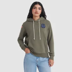 Women's Indianapolis Colts Olive 2025 Salute to Service Sideline Hoodie - Nike